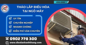 tháo lắp điều hòa tại Ngô Mây Điện lạnh Anh Thắng