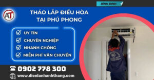 tháo lắp điều hòa tại Phú Phong Điện lạnh Anh Thắng