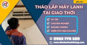 tháo lắp máy lạnh tại Giao Thới Điện lạnh Anh Thắng