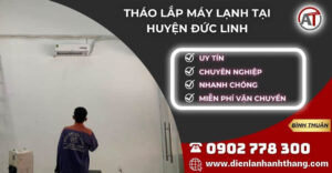 tháo lắp máy lạnh tại huyện Đức Linh Điện lạnh Anh Thắng