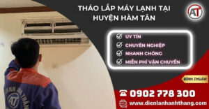 tháo lắp máy lạnh tại huyện Hàm Tân Điện lạnh Anh Thắng