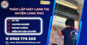 tháo lắp máy lạnh tại Huyện Long Phú Điện lạnh Anh Thắng