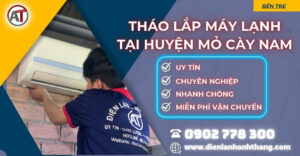 tháo lắp máy lạnh tại Huyện Mỏ Cày Nam Điện lạnh Anh Thắng