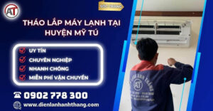 tháo lắp máy lạnh tại Huyện Mỹ Tú Điện lạnh Anh Thắng