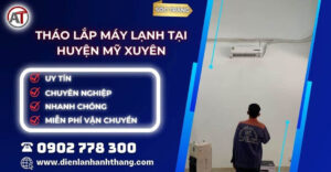 tháo lắp máy lạnh tại Huyện Mỹ Xuyên Điện lạnh Anh Thắng
