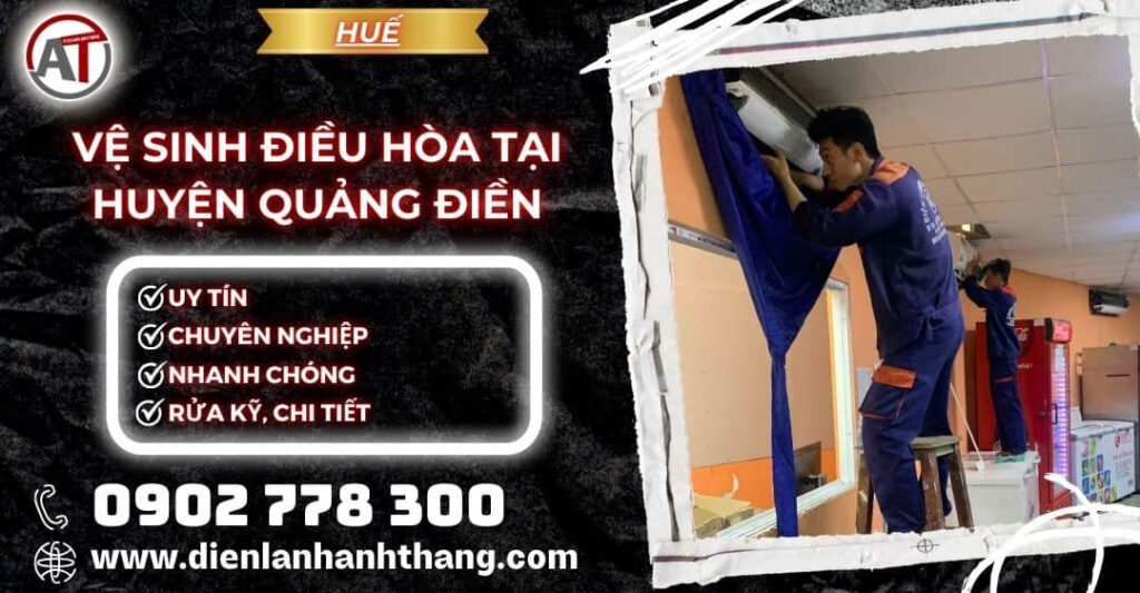 vệ sinh điều hòa tại Huyện Quảng Điền Điện lạnh Anh Thắng