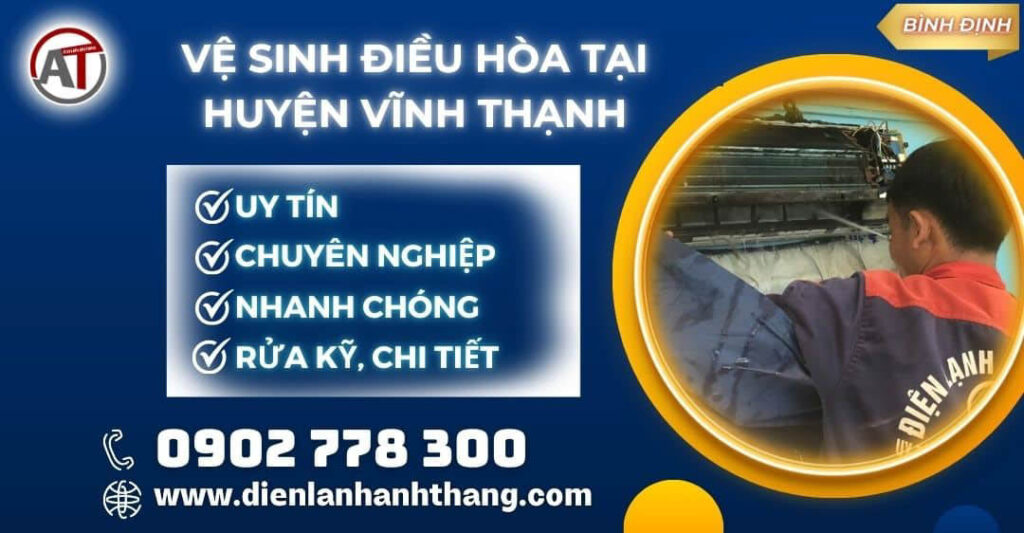 vệ sinh điều hòa tại Huyện Vĩnh Thạnh Bình Định - Điện lạnh Anh Thắng