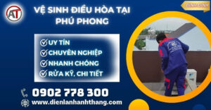 vệ sinh điều hòa tại Phú Phong Điện lạnh Anh Thắng