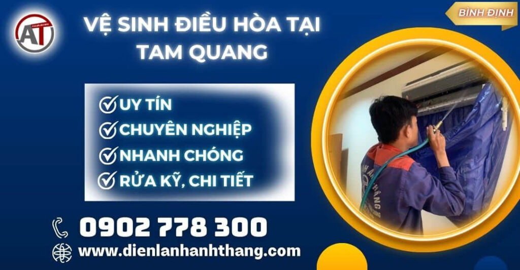 vệ sinh điều hòa tại Tam Quang Điện lạnh Anh Thắng