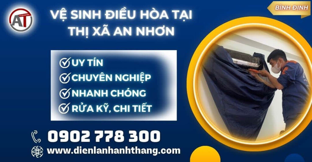 vệ sinh điều hòa tại Thị xã An Nhơn Điện lạnh Anh Thắng