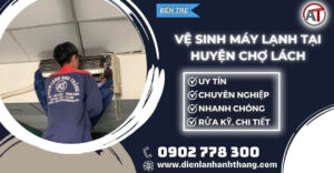 Vệ sinh máy lạnh tại Huyện Chợ Lách Điện lạnh Anh Thắng