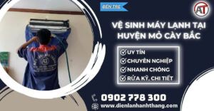 Vệ sinh máy lạnh tại Huyện Mỏ Cày Bắc Điện lạnh Anh Thắng