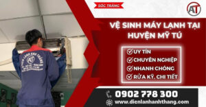 Vệ sinh máy lạnh tại Huyện Mỹ Tú Điện lạnh Anh Thắng