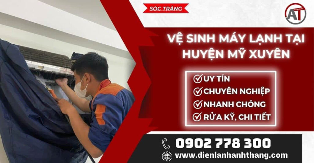 Vệ sinh máy lạnh tại Huyện Mỹ Xuyên Điện lạnh Anh Thắng