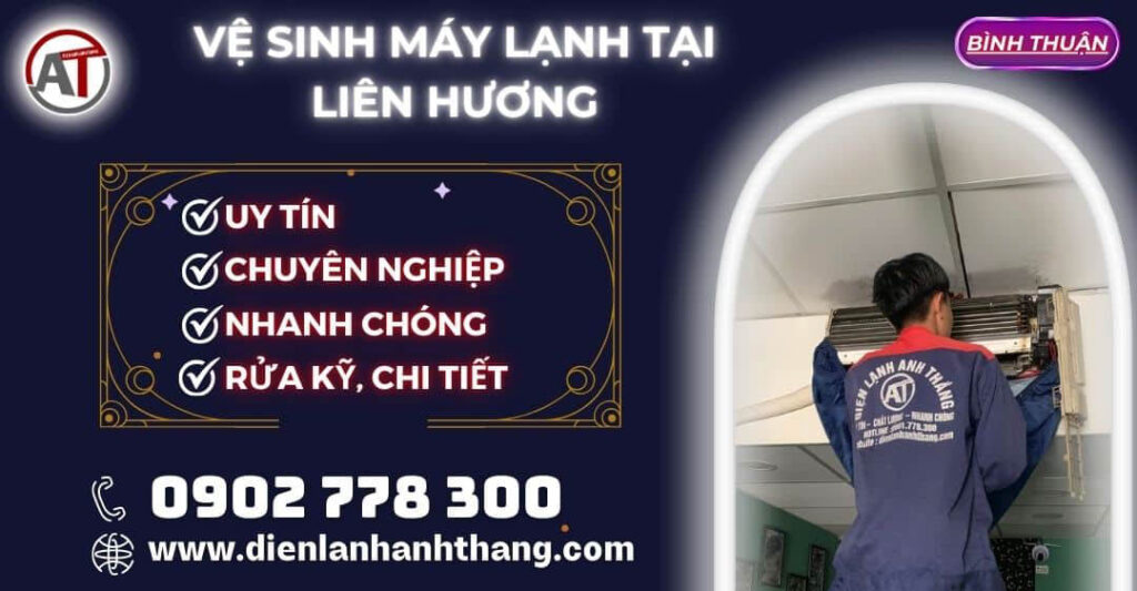 Vệ Sinh máy lạnh tại Liên Hương Điện lạnh Anh Thắng