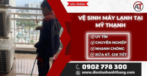 Vệ sinh máy lạnh tại Mỹ Thạnh Điện lạnh Anh Thắng