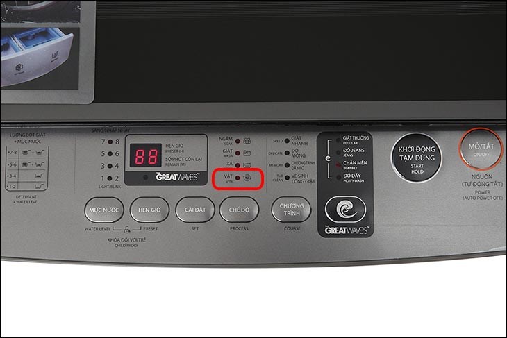 Chức năng vắt trên máy giặt