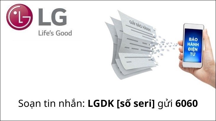 Kích hoạt bảo hành trên điện thoại máy giặt Lg