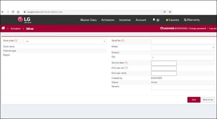 Kích hoạt bảo hành trên Website máy giặt Lg