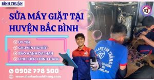 Sửa máy giặt tại huyện Bắc Bình Điện lạnh Anh Thắng