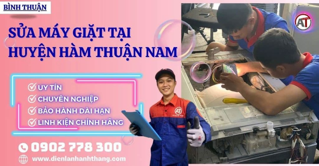 Sửa máy giặt tại Huyện Hàm Thuận Nam Điện lạnh Anh Thắng