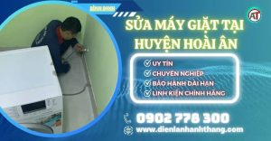 Sửa máy giặt tại Huyện Hoài Ân Điện lạnh Anh Thắng