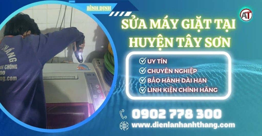 Sửa máy giặt tại Huyện Tây Sơn Điện lạnh Anh Thắng