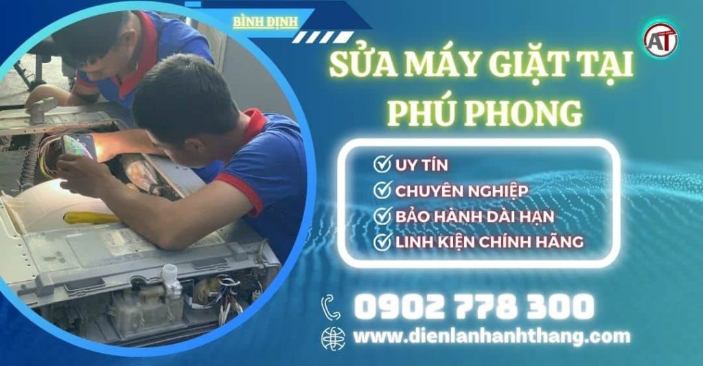 Sửa máy giặt tại Phú Phong Điện lạnh Anh Thắng