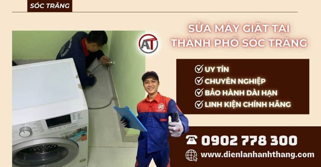 Sửa máy giặt tại Thành phố Sóc Trăng Điện lạnh Anh Thắng