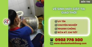 Vệ sinh máy giặt tại Giao Thới Điện lạnh Anh Thắng