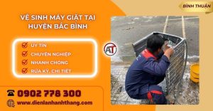Vệ sinh máy giặt tại huyện Bắc Bình Điện lạnh Anh Thắng