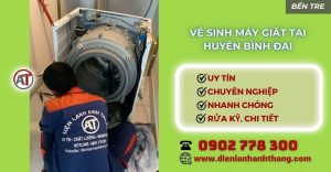 Vệ sinh máy giặt tại Huyện Bình Đại Điện lạnh Anh Thắng