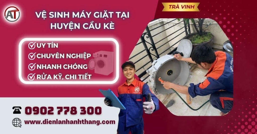 Vệ sinh máy giặt tại Huyện Cầu Kè Điện lạnh Anh Thắng
