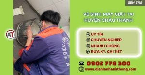 Vệ sinh máy giặt tại Huyện Châu Thành Bến Tre - Điện lạnh Anh Thắng