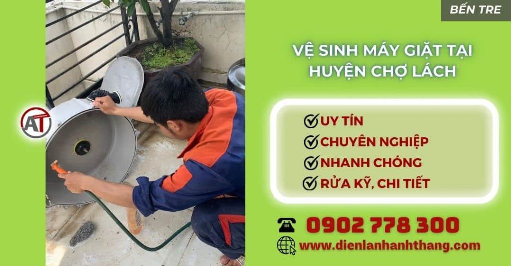 Vệ sinh máy giặt tại Huyện Chợ Lách Điện lạnh Anh Thắng