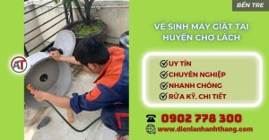 Vệ sinh máy giặt tại Huyện Chợ Lách Điện lạnh Anh Thắng