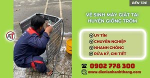 Vệ sinh máy giặt tại Huyện Giồng Trôm Điện lạnh Anh Thắng