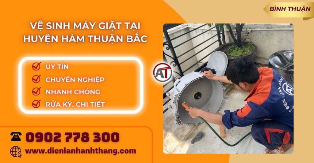 Vệ sinh máy giặt tại Huyện Hàm Thuận Bắc Điện lạnh Anh Thắng