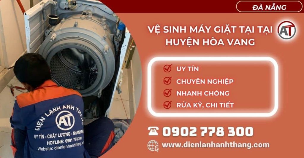 Vệ sinh máy giặt tại Huyện Hòa Vang Điện lạnh Anh Thắng
