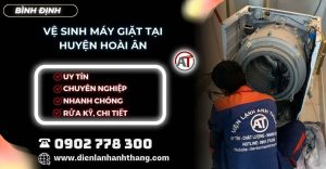 Vệ sinh máy giặt tại Huyện Hoài Ân Điện lạnh Anh Thắng
