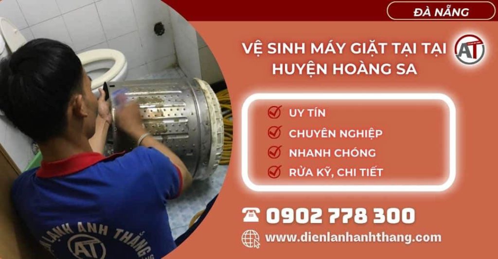 Vệ sinh máy giặt tại Huyện Hoàng Sa Điện lạnh Anh Thắng