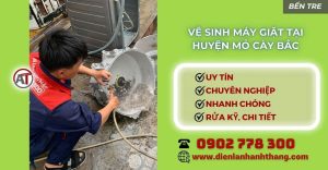 Vệ sinh máy giặt tại Huyện Mỏ Cày Bắc Điện lạnh Anh Thắng