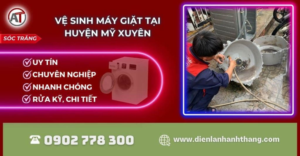Vệ sinh máy giặt tại Huyện Mỹ Xuyên Điện lạnh Anh Thắng
