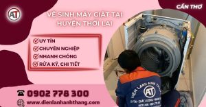 Vệ sinh máy giặt tại Huyện Thới Lai Điện lạnh Anh Thắng