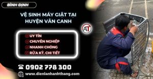 Vệ sinh máy giặt tại Huyện Vân Canh Điện lạnh Anh Thắng