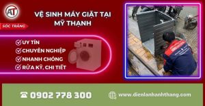Vệ sinh máy giặt tại Mỹ Thạnh Điện lạnh Anh Thắng