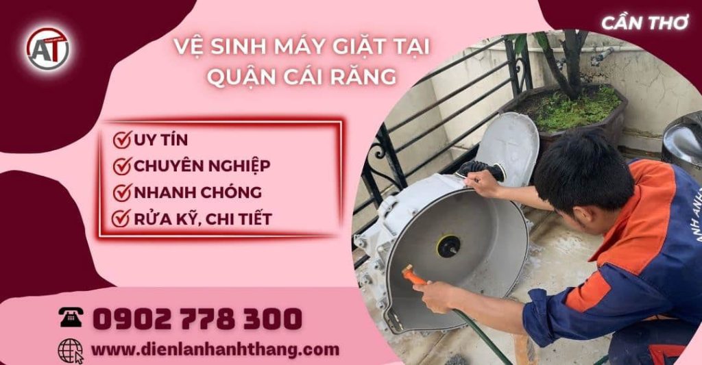 Vệ sinh máy giặt tại Quận Cái Răng Điện lạnh Anh Thắng