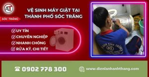 Vệ sinh máy giặt tại Thành phố Sóc Trăng Điện lạnh Anh Thắng
