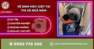 Vệ sinh máy giặt tại Thị xã Ngã Năm Điện lạnh Anh Thắng