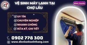 Vệ Sinh máy lạnh tại Chợ Lầu Điện lạnh Anh Thắng